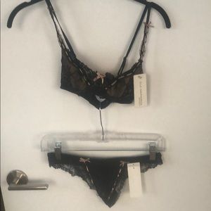 Elle macpherson lingerie set black